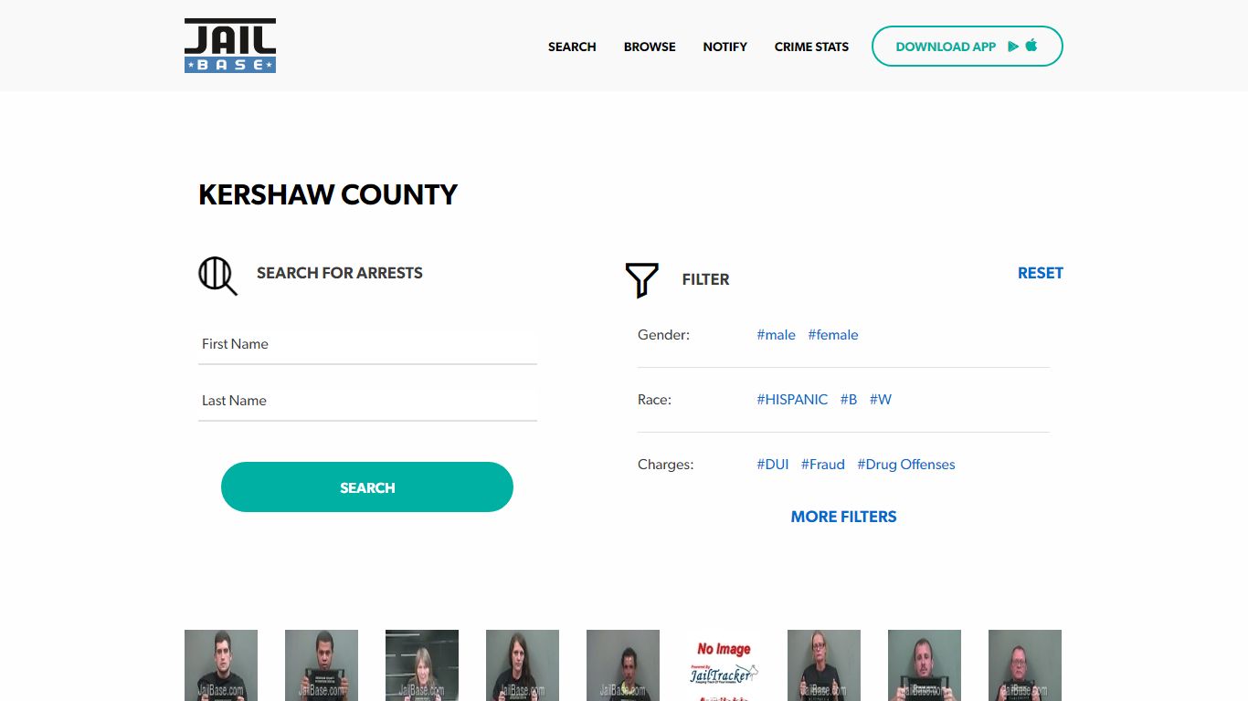 Kershaw County Jail Inmate Search and Mugshots | JailBase